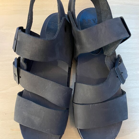 BRYR Mono Black Jesse Clog Sandal Size 7 - Picture 2 of 10